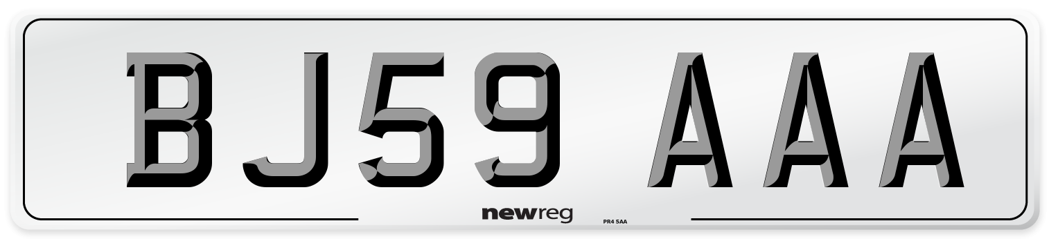BJ59 AAA Number Plate from New Reg